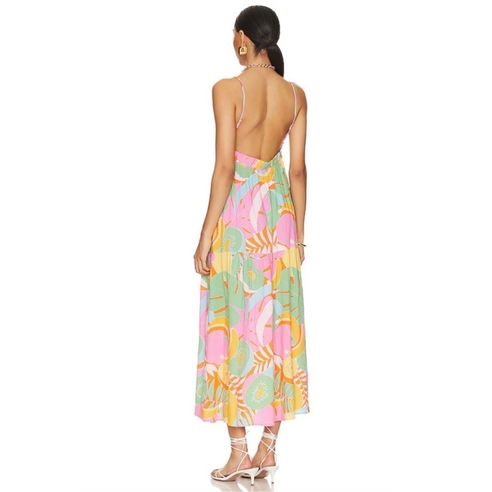 SHOW ME YOUR MUMU Julia Maxi Dress In Tropical Fruit - Picture 4 of 8